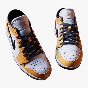 PBR Model Shoes Laser Orange 3D model