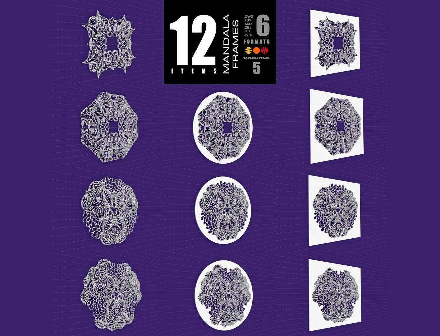 mandala frames vol 05 3D https://p.turbosquid.com/ts-thumb/29/A3xBZd/B88pyRet/00/jpg/1578174558/1920x1080/fit_q87/5c95dcccf0af457afb2c6df1b7f702e6a2475749/00.jpg