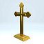 Crucifixo de mesa dourado