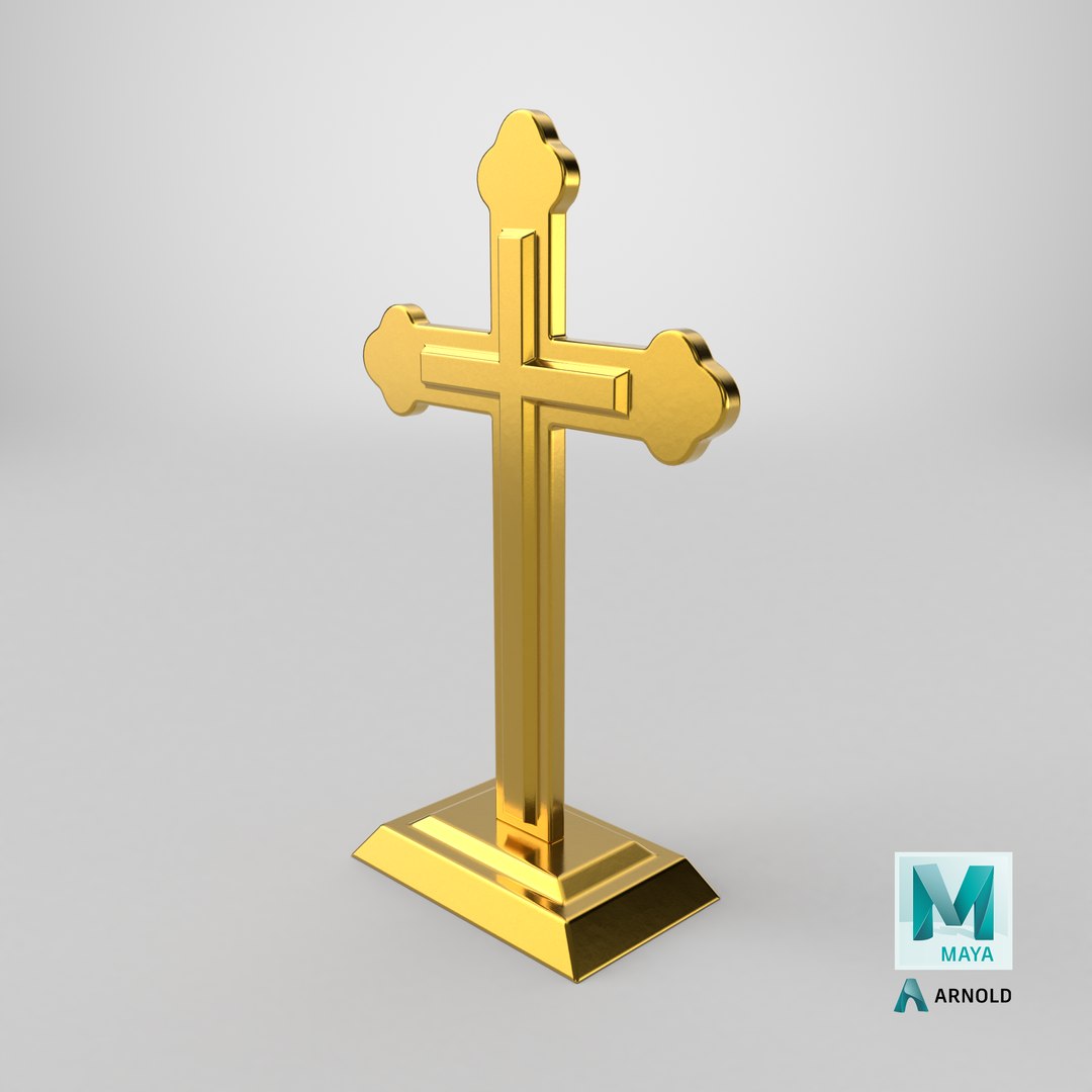 Golden Desk Crucifix model https://p.turbosquid.com/ts-thumb/29/BOlgbU/zd/stemcell_maya_arnold_render/png/1768240408/1920x1080/fit_q87/b1168258a48d94f9f9dbd40e33506adf3e8f09f1/stemcell_maya_arnold_render.jpg