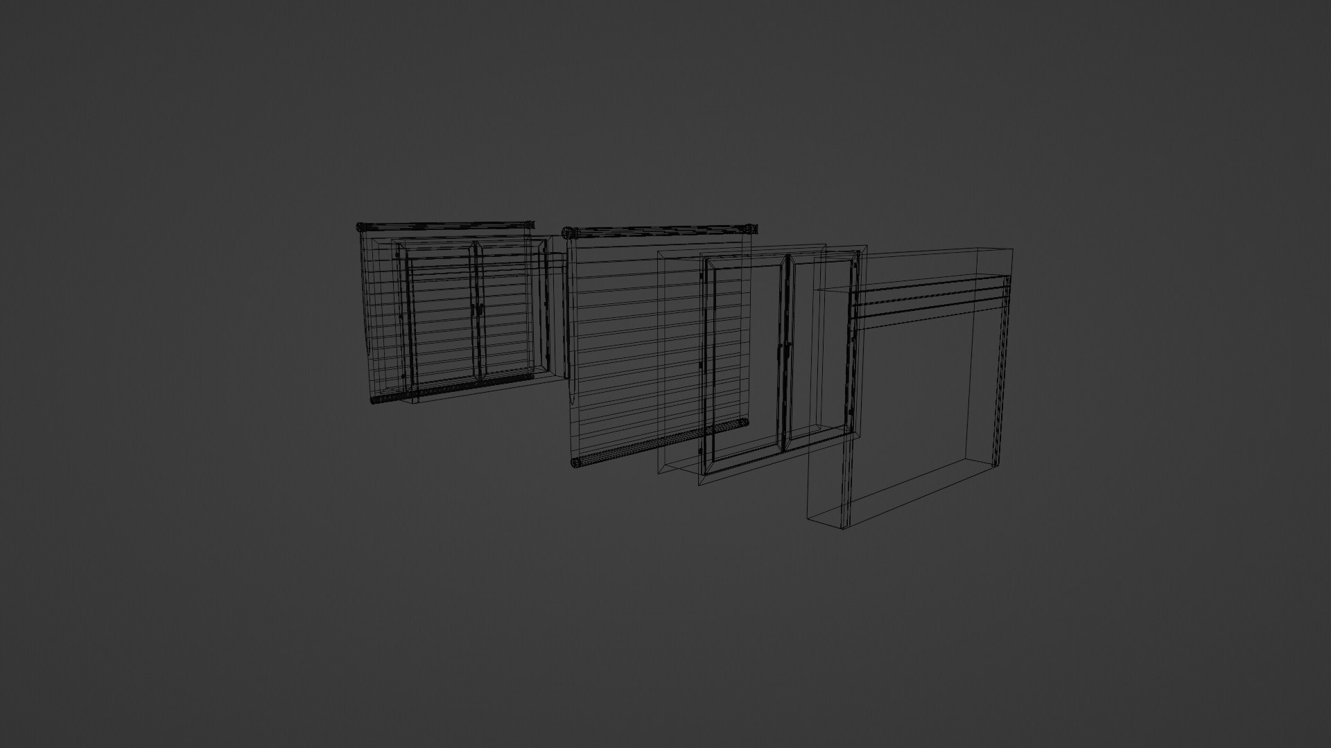 Low poly windows components 3d model turbosquid 2124710