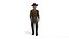 Vieil homme Cow-boy de ranch occidental moderne