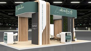 3D exhibition booth stall