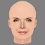 Michelle Pfeiffer Head - No Hair - Low poly head for game