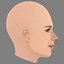 Michelle Pfeiffer Head - No Hair - Low poly head for game