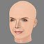 Michelle Pfeiffer Head - No Hair - Low poly head for game