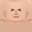 Michelle Pfeiffer Head - No Hair - Low poly head for game