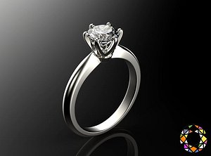 engagement ring gems 3d ma