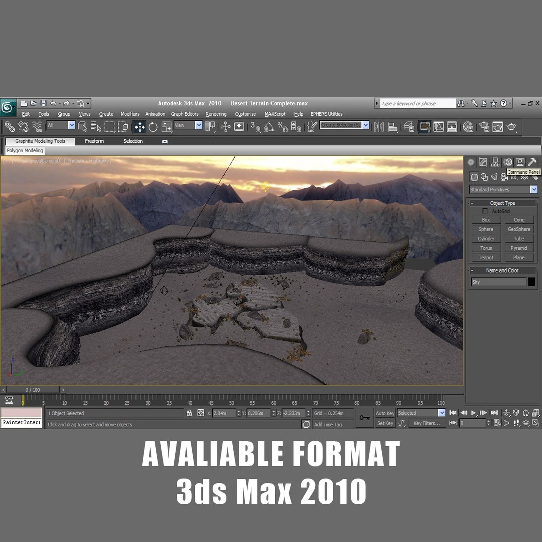 3ds Max Desert Environment
