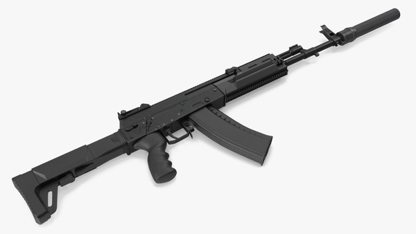 アサルト ライフル AK-12 2011 サプレッサー付き 新品3Dモデル