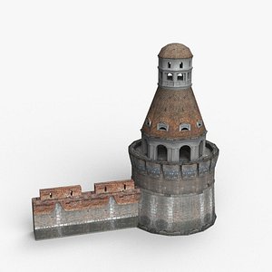 tower walls 3d model