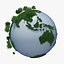 3d model planet earth green