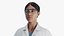 3D Female Scientist Rigged Character