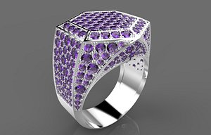 3ds gold diamond ring