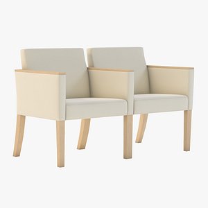 Photorealistic Nemschoff Brava Multiple Seating 862-22C