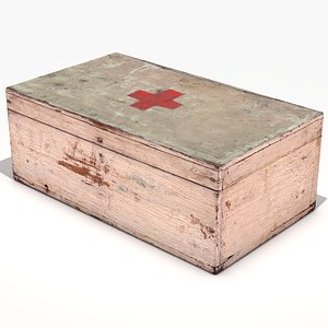 wooden box 3D model