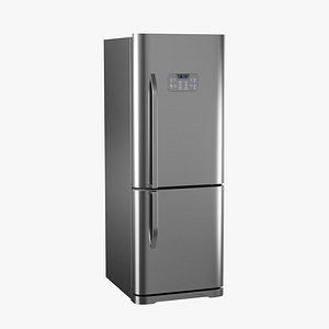 Stainless Steel Fridge 3D model