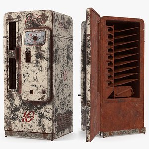 Rusty Coca-Cola Vending Machine Cavalier 72 Distressed