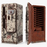 Rusty Coca-Cola Vending Machine Cavalier 72 Distressed
