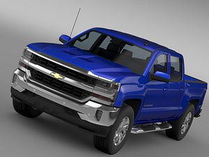 chevrolet silverado lt crew 3d max