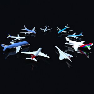 Aircraft Collection 3D Models