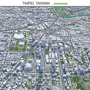 Taipei Downtown Taiwan 3D model