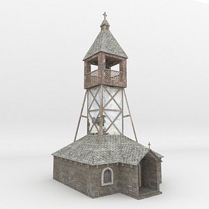 house church 008 low-poly 3D model