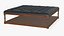 Mesa de centro Chesterfield de couro