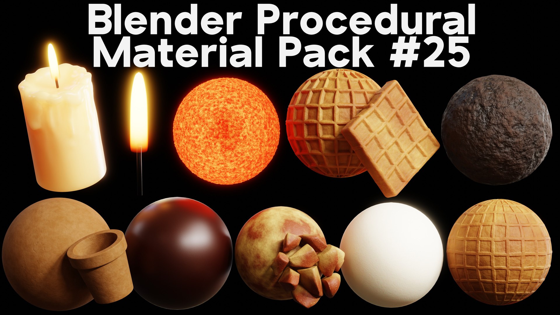 3D Blender Procedural Material Pack 25 - TurboSquid 2377205