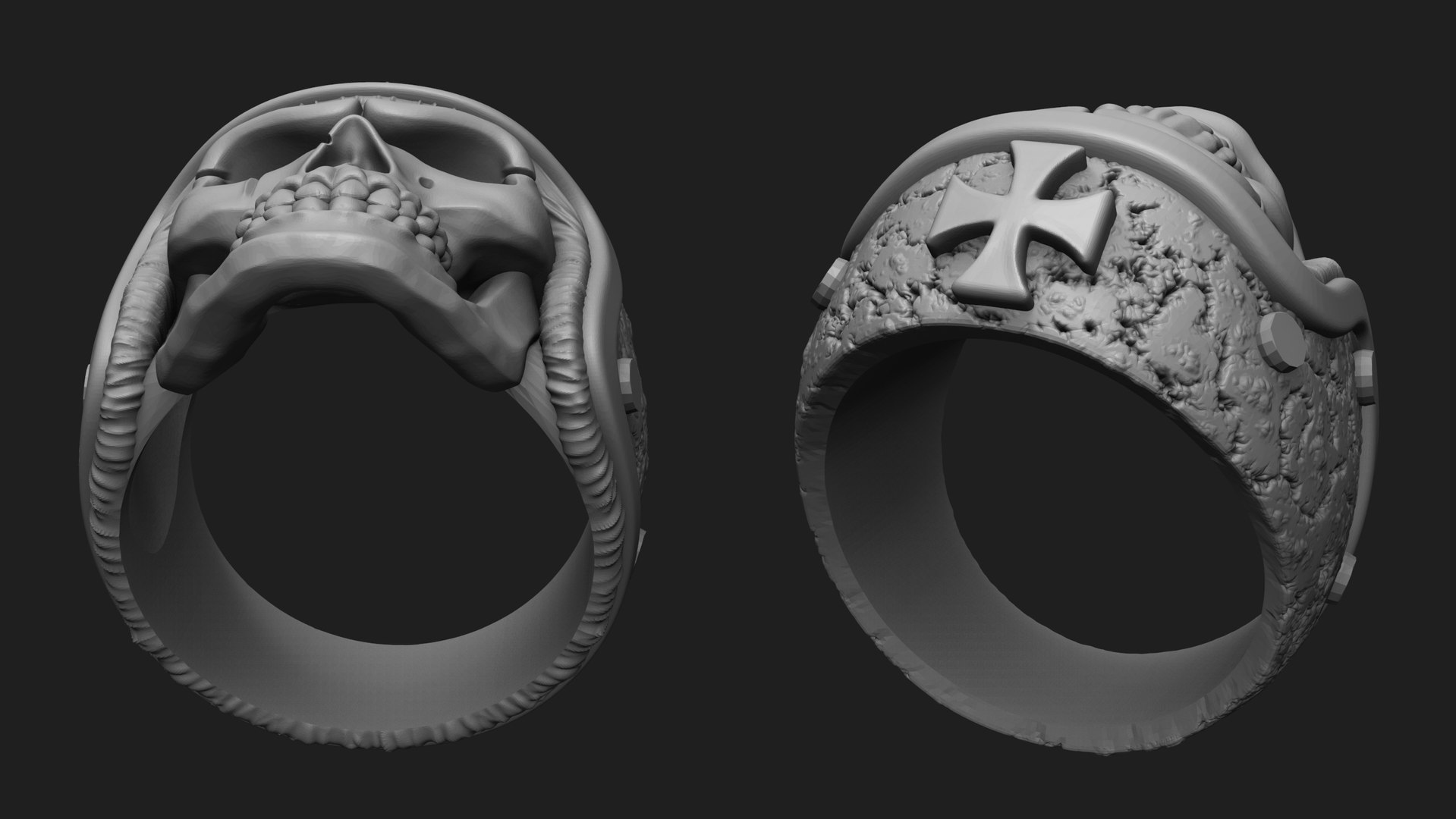 3D Jewellery Ring Skull Hard Hat Model - TurboSquid 1572620