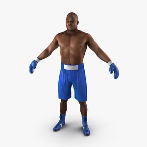 3d african american boxer 2