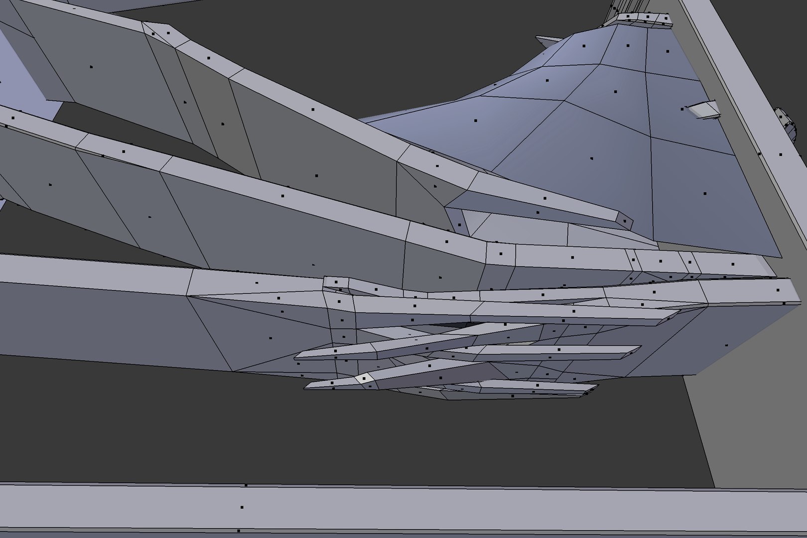 Broken Wooden Shelving With  3D TurboSquid 1963155