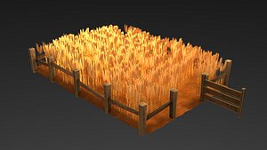 Cartoon Field Lowpoly