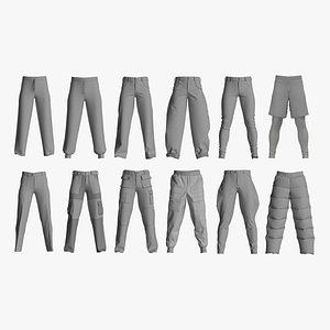 MALE PANTS PACK genesis 8 male zprj obj highpoly