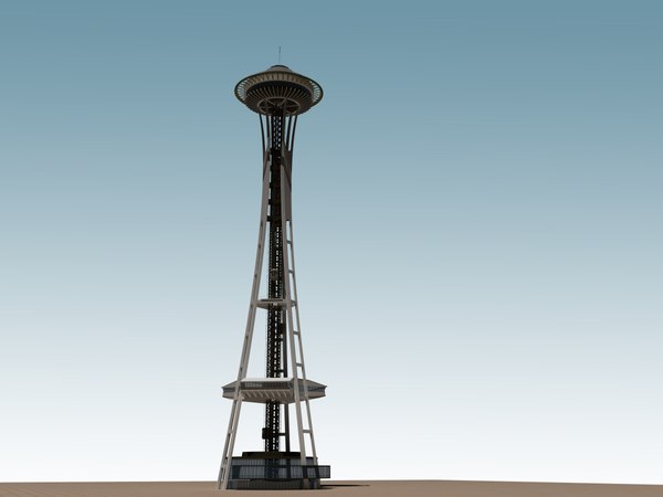 3d space needle landmark model