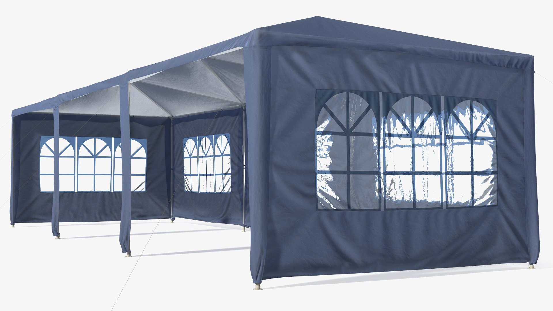 Blue Outsunny Large Tent 3D model preview