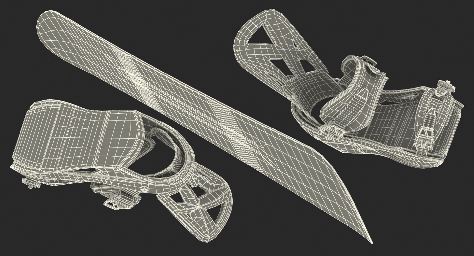 3D model snowboard staxx bindings board - TurboSquid 1344696