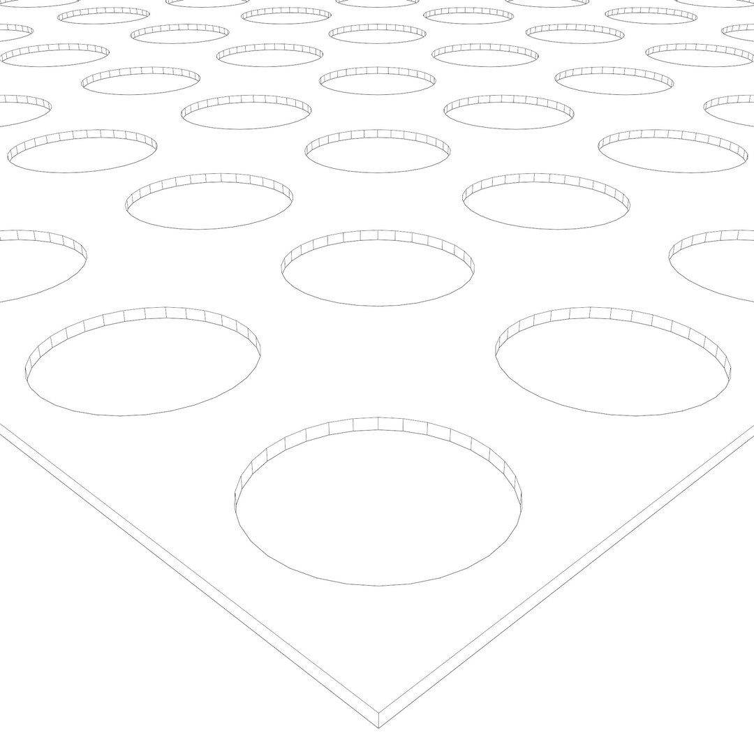 Perforated panel with 38 percent opening 25O70 3D model https://p.turbosquid.com/ts-thumb/29/yKMOLg/rf/2025o070wf04/jpg/1765971262/1920x1080/fit_q87/e664cf53c4097007fe7078799fd03753963a4296/2025o070wf04.jpg