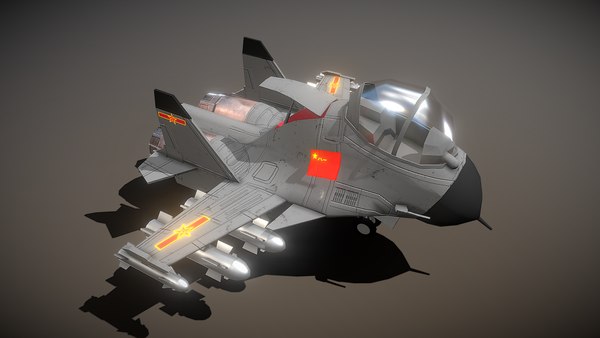 Cartoon Airplane J-15 model