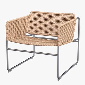 A Ikea Industriell Armchair natural grey