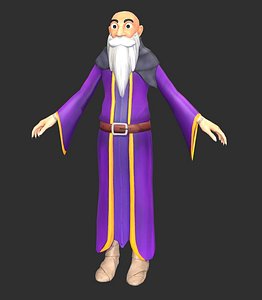 3D wizard fantasy ai