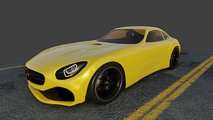 3D mercedes amg gt model