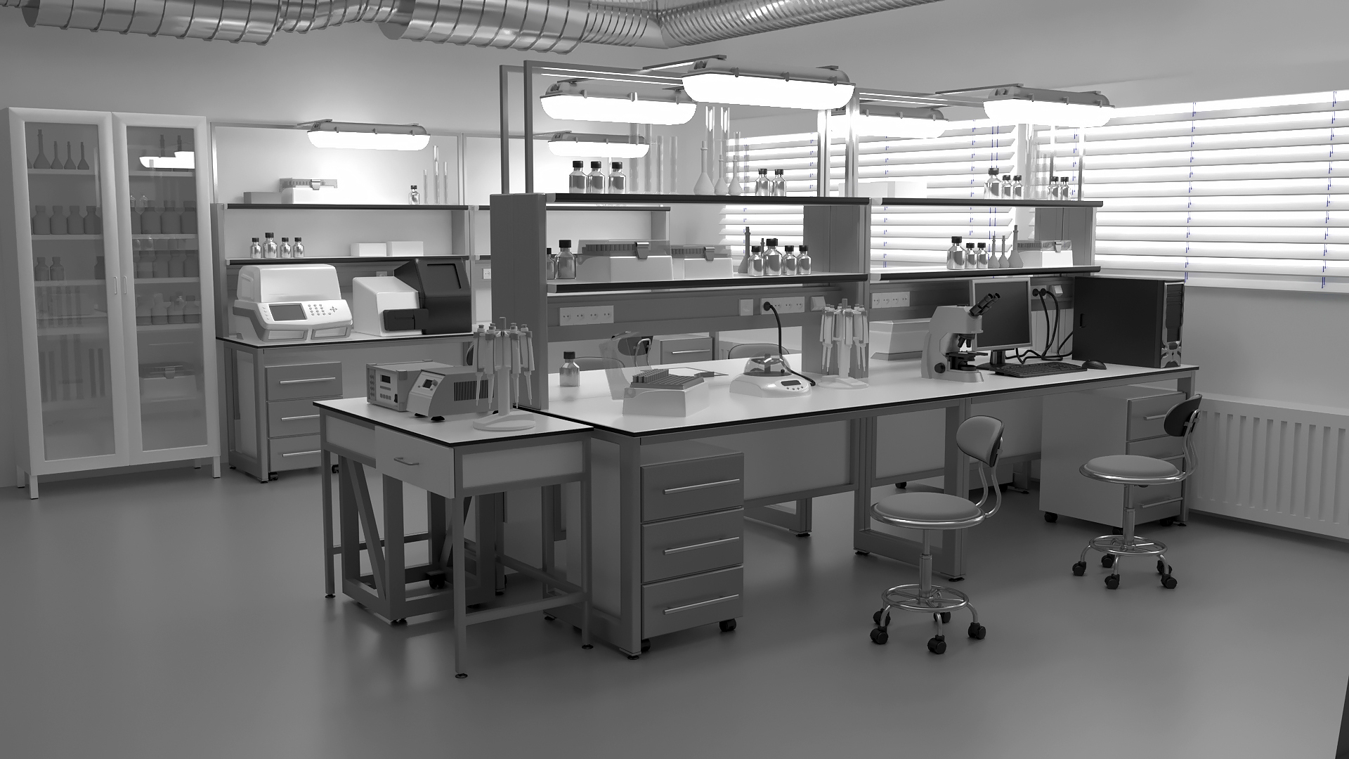 Laboratorium Model 3D - TurboSquid 1553768