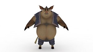 Cartoon pig 3D