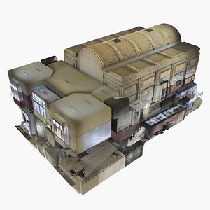 Realistic Old Abandoned Building