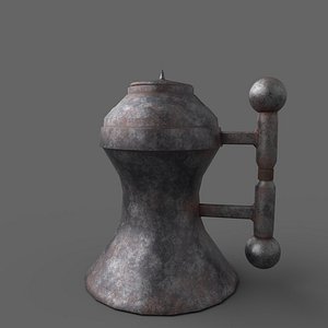 medieval tavern kettle 3D model