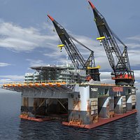 Oil Rig Dual Crane_Vessel (Max format)