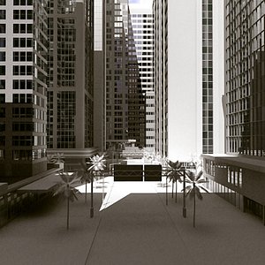 city block 3d model