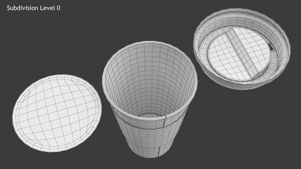 Paper cup 3D model - TurboSquid 1497829