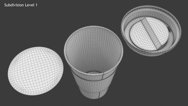 Paper cup 3D model - TurboSquid 1497829
